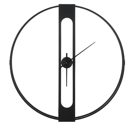Black Metal Clock D100 Nilson Maisons du Monde