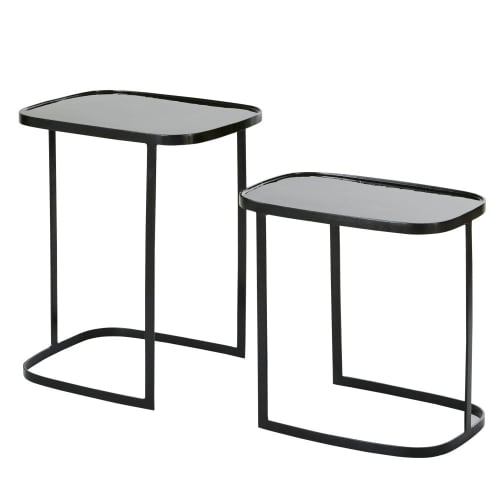 Black Metal Side Tables (x2) KHAYA Maisons du Monde