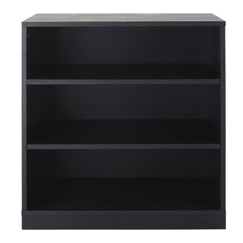 Black modular sideboard unit with 2 shelves 70x72cm