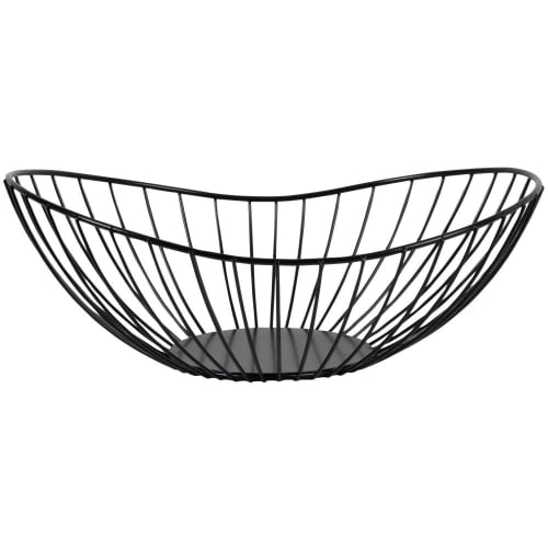 Black wire metal basket