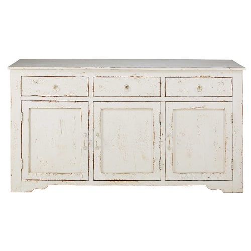 Credenze Maison Du Monde.Bleached Mango Wood 3 Door Sideboard Avignon Maisons Du Monde