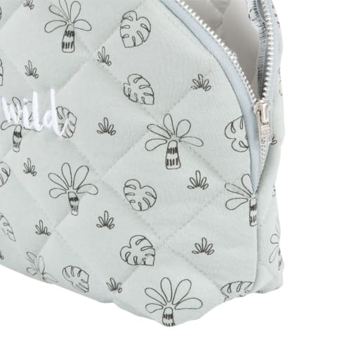 Blue And Black Tropical Print Cotton Baby S Sponge Bag Mini Jungle Maisons Du Monde