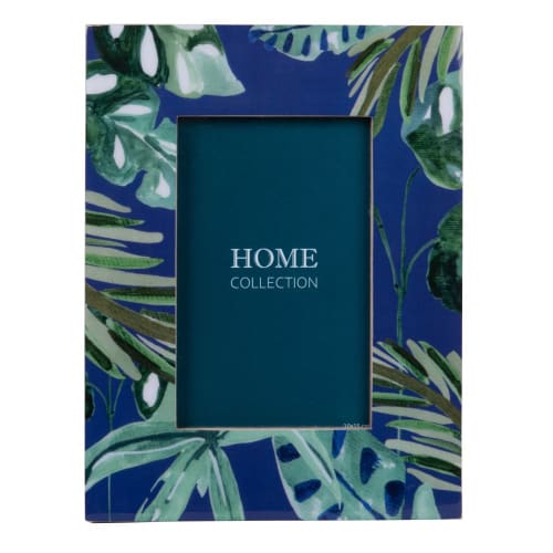 Blue, green and white photo frame 10x15cm