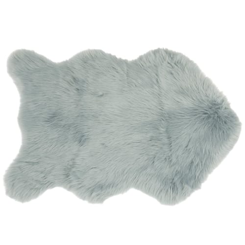 Soft furnishings and rugs Rugs | Blue Grey Faux Fur Rug 60x90 - WG83242