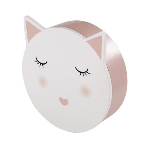 Boite Chat Rose Et Blanche Lila Maisons Du Monde