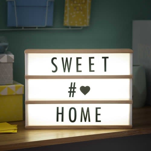 Boîte lumineuse à messages lightbox LED A4 | Maisons du Monde