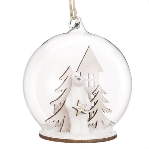 sanar Asociar intervalo Bola de Navidad de cristal con decoración de árbol | Maisons du Monde