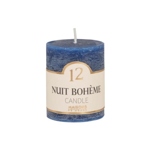 Bougie parfumée bleue H6, 75g - Lot de 6
