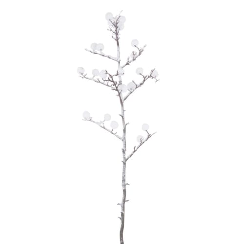 Branche d'arbre à coton artificielle effet enneigé