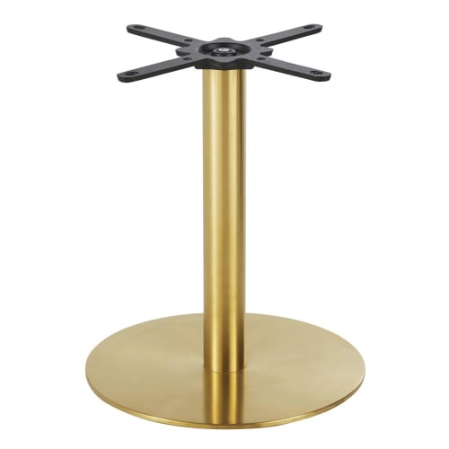 Brass tone metal professional quality table base H60cm