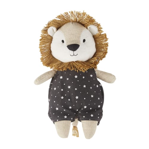 peanut shell leon the lion knit plush