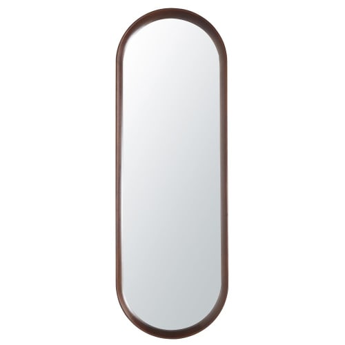 Afkeer impliceren Afleiden Bruine ovale spiegel van acaciahout 40 x 120 cm COLOMA | Maisons du Monde