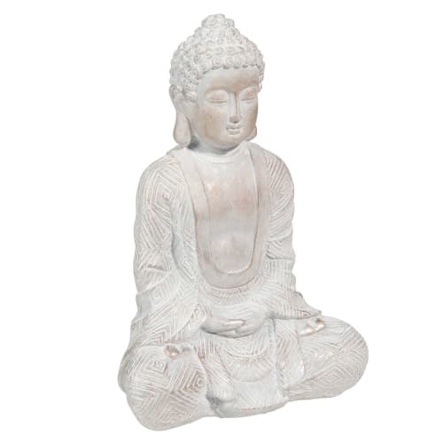 Dekoration Figuren und Statuen | Buddhafigur, Bleicheffekt, H23 - DI17441