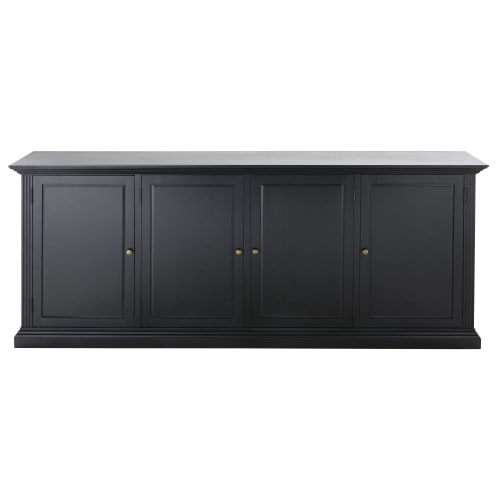 Möbel Sideboards | Buffet mit 4 Türen, schwarz - BN38990