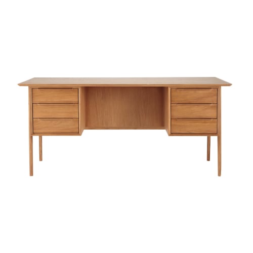 Meubles Bureaux et meubles secrétaires | Bureau vintage en chêne massif - JX17477