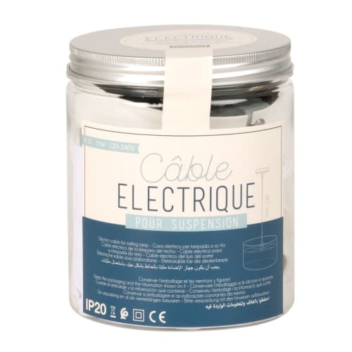 Cable eléctrico blanco para lámpara de techo L.108 | Maisons du Monde