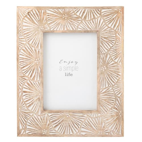Cadre photo en manguier sculpté 10x10 Maisons du Monde Cadre photo en manguier sculpté 10x10 Maisons du Monde