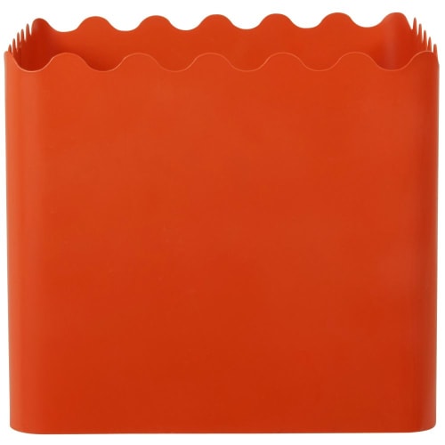 Déco Porte-revues et caisses | Caisse en métal orange - HZ48229