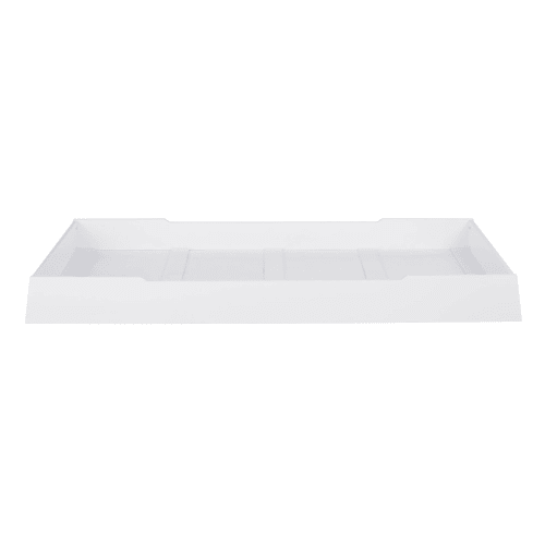 Cajón blanco para cama con ruedas 92 x 188 cm