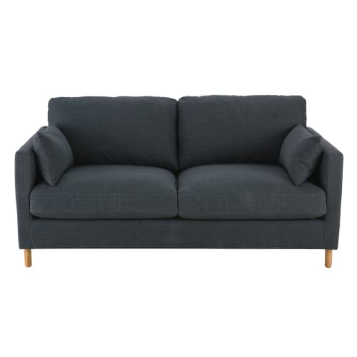 Canapés et fauteuils Canapés droits | Canapé-lit 3 places gris anthracite, matelas 10 cm - VO41097