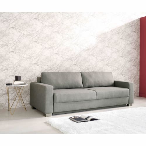 Canape Lit 3 Places Gris Clair Urban Maisons Du Monde