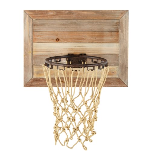 Canasta de baloncesto de pared de madera de abeto 56x68