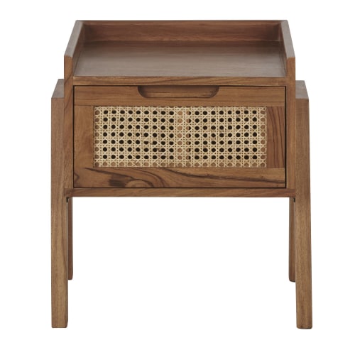 canework bedside table