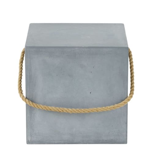 Furniture Side tables | Cement side table with rope handle - DK38506