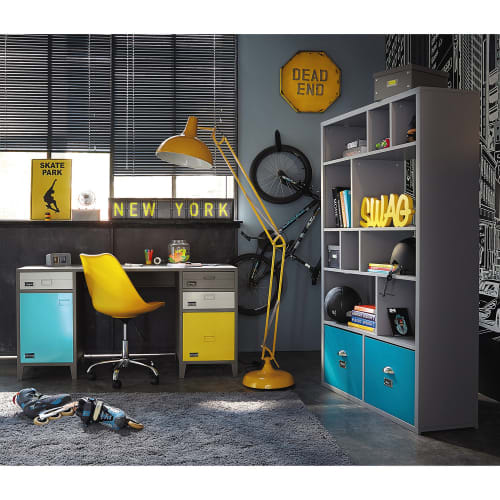 Chaise De Bureau A Roulettes Jaune Bristol Maisons Du Monde