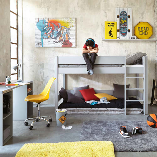 Chaise De Bureau A Roulettes Jaune Bristol Maisons Du Monde