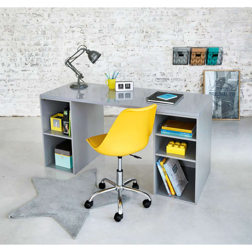 Chaise De Bureau A Roulettes Jaune Bristol Maisons Du Monde