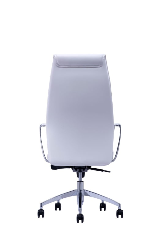 Chaise De Bureau Reglable A Roulettes Blanche Niero Maisons Du Monde