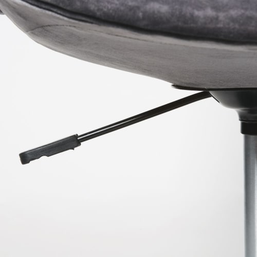 chaise de bureau r 233 glable en velours gris circle maisons chaise de bureau r 233 glable en velours gris circle maisons