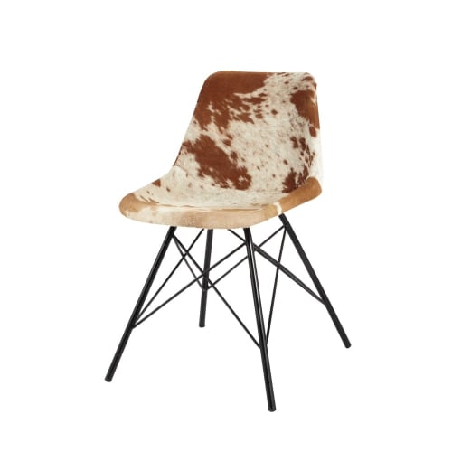 Meubles Chaises | Chaise en cuir et métal - BT74368