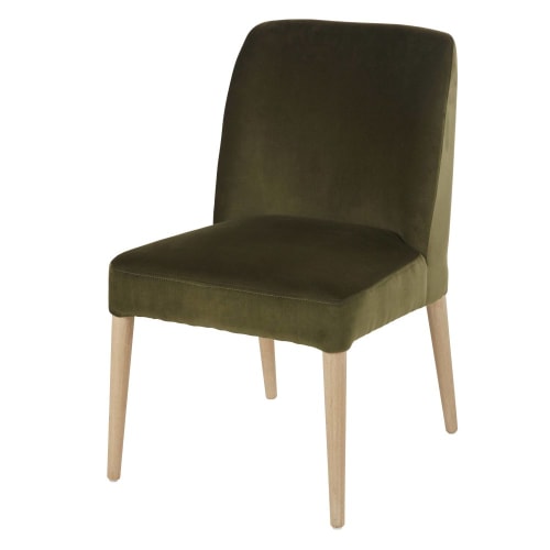 Housse de chaise en lin lavé vert jade, compatible chaise MARGAUX MARGAUX