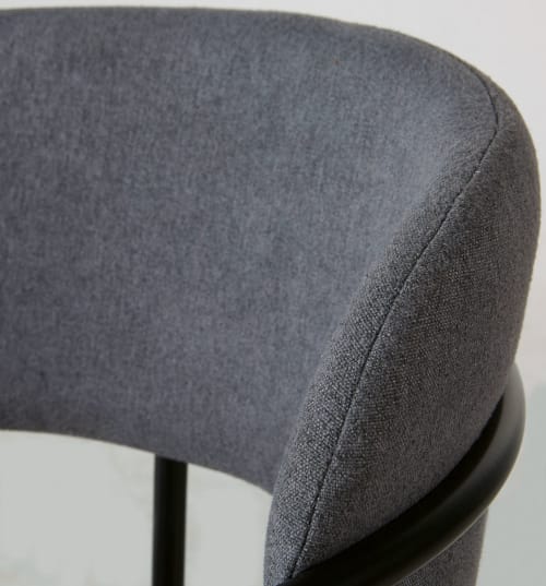 Chaise gris anthracite et métal noir mat | Maisons du Monde Chaise gris anthracite et métal noir mat | Maisons du Monde