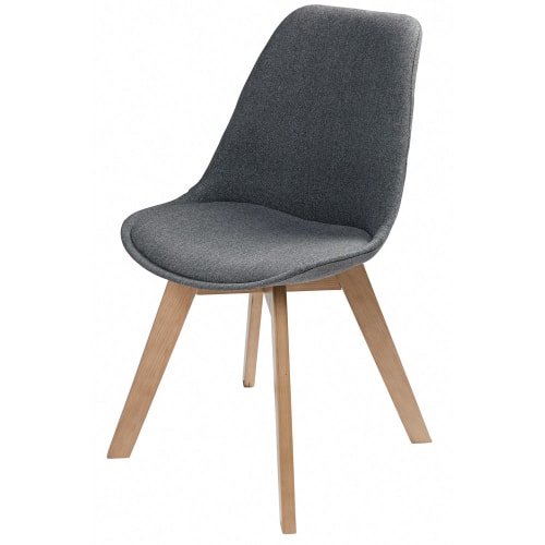 Chaise Style Scandinave Gris Chiné