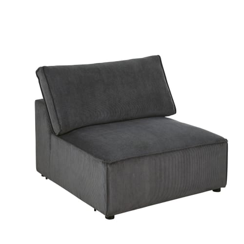 Canapés et fauteuils Canapés modulables | Chauffeuse pour canapé modulable gris anthracite - SL55137