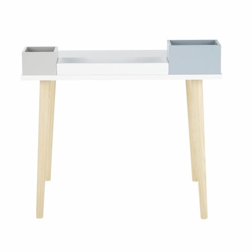 Children's White Desk with Storage Boxes Elliot Maisons du Monde