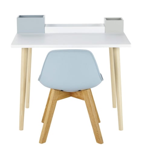 Children's White Desk with Storage Boxes Elliot Maisons du Monde