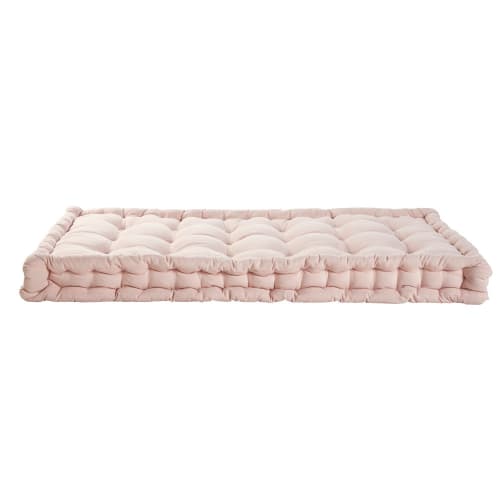 Colchón infantil de algodón acolchado rosa 60x120
