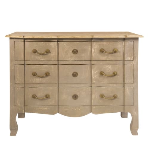 Commode en manguier grisé L 110 cm Colette Maisons du Monde