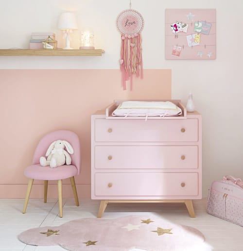 Comoda Com 3 Gavetas Compativel Com Trocador Cor De Rosa Sweet 2 Maisons Du Monde