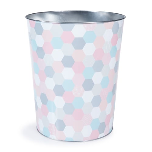 Corbeille A Papier En Metal Multicolore H26 Zoe Maisons Du Monde