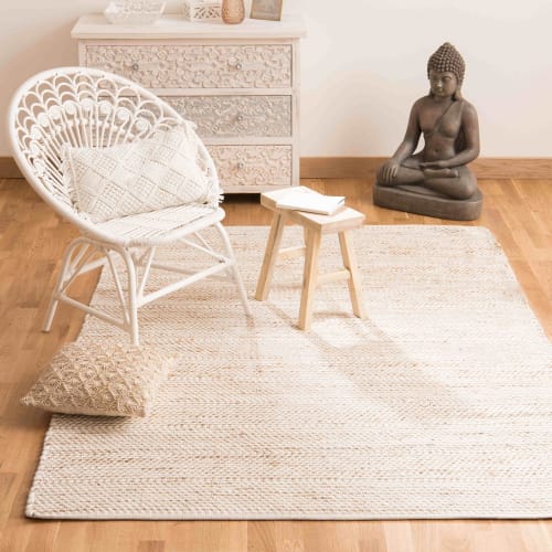 Cotton And Jute Rug 160 X 230