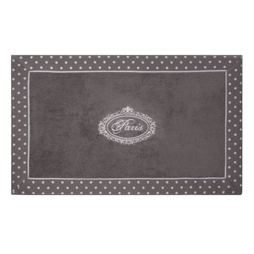 Cotton Bath Mat In Grey 50 X 80cm