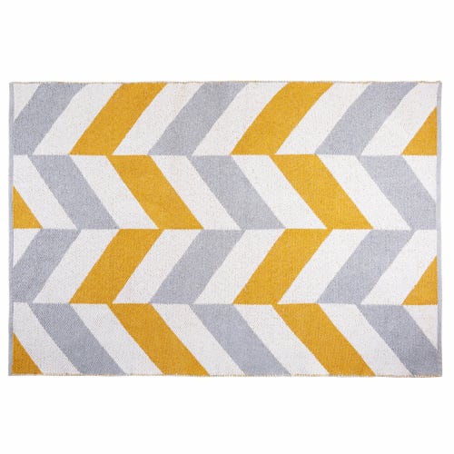 Soft furnishings and rugs Rugs | Cotton Rug with Multicoloured Graphic Motifs 180x120 - SQ14281