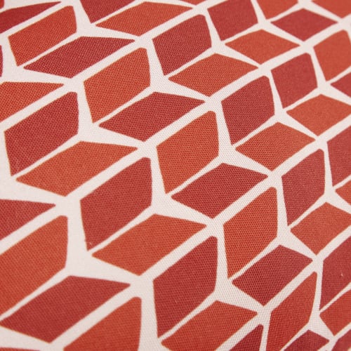 Coussin d'extérieur écru motifs graphiques bicolores 30x50 ...