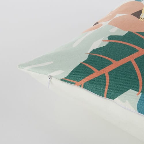 coussin d exterieur imprime tropical multicolore 45x45 santos maisons du monde