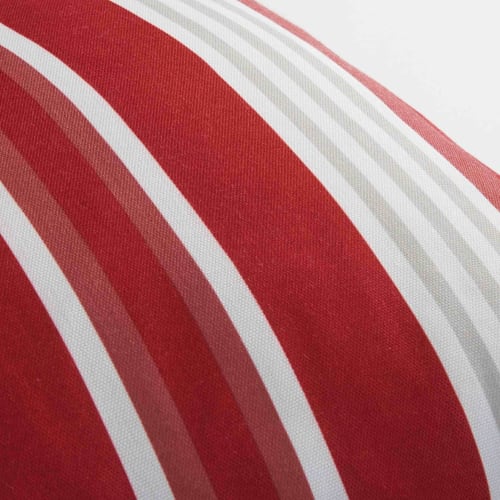 Coussin De Jardin En Tissu Raye Rouge Et Blanc 45x45 Espelette Maisons Du Monde